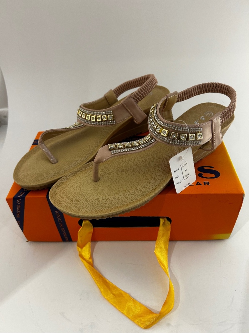 J.J's Footwear Comfort Sandals – Pink – Size 39 – BNIB